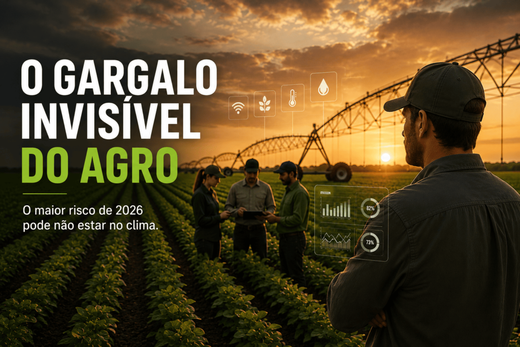 O gargalo invisível do agro: por que a maior ameaça de 2026 não está no clima